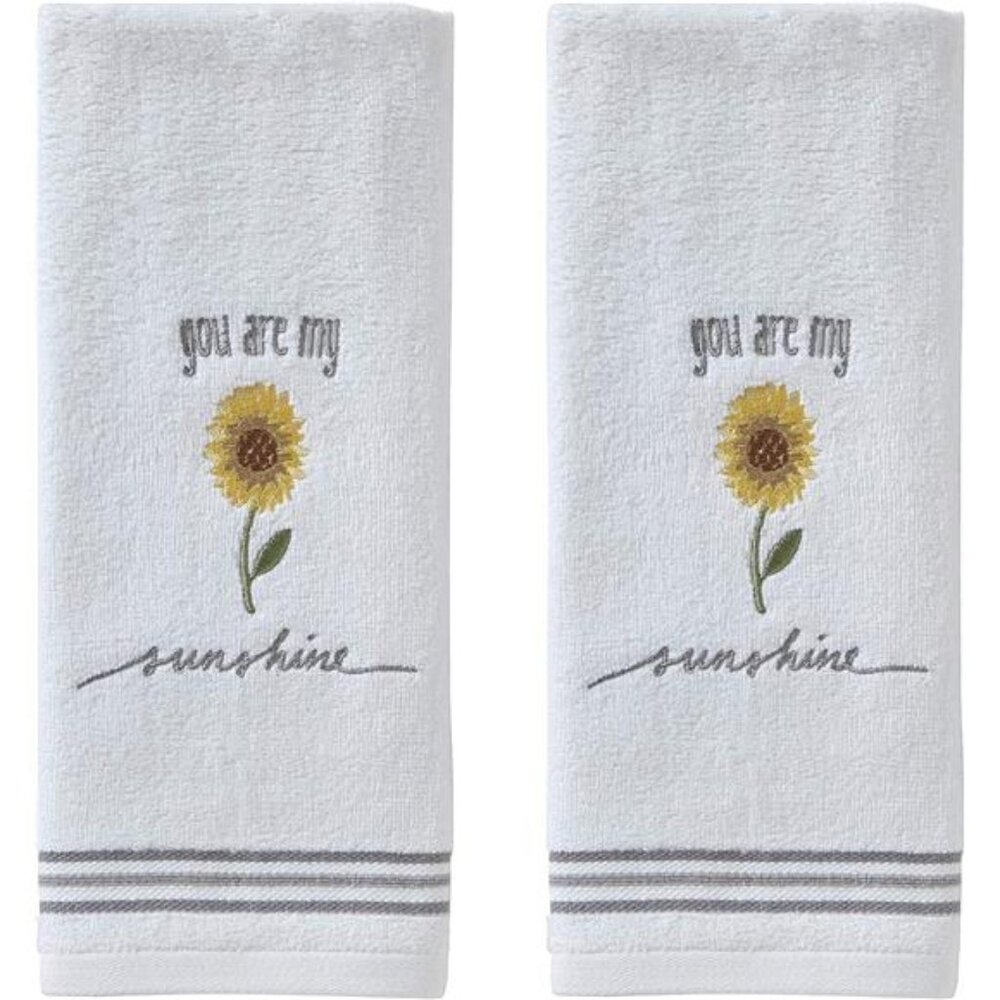 Home by Saturday Knight Ltd. Sunshine Hand Towel (2-Pack), White